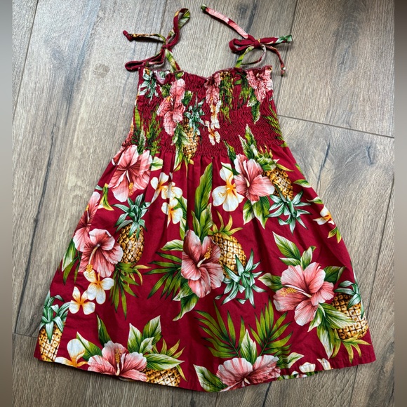 RJC Other - NEW Hawaiian Dress Girl Size 4-6 Hawaii RJC Designs Made in Hawaii Tropical Red